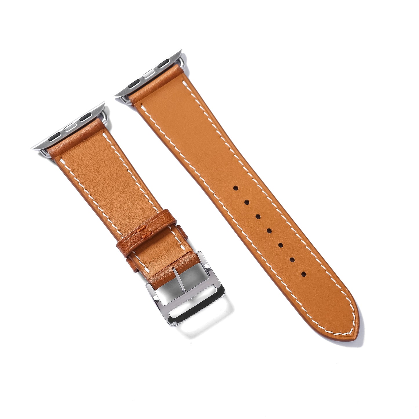 Handcrafted BA09.50 Genuine Leather Strap for Apple Watch and Traditional Watches