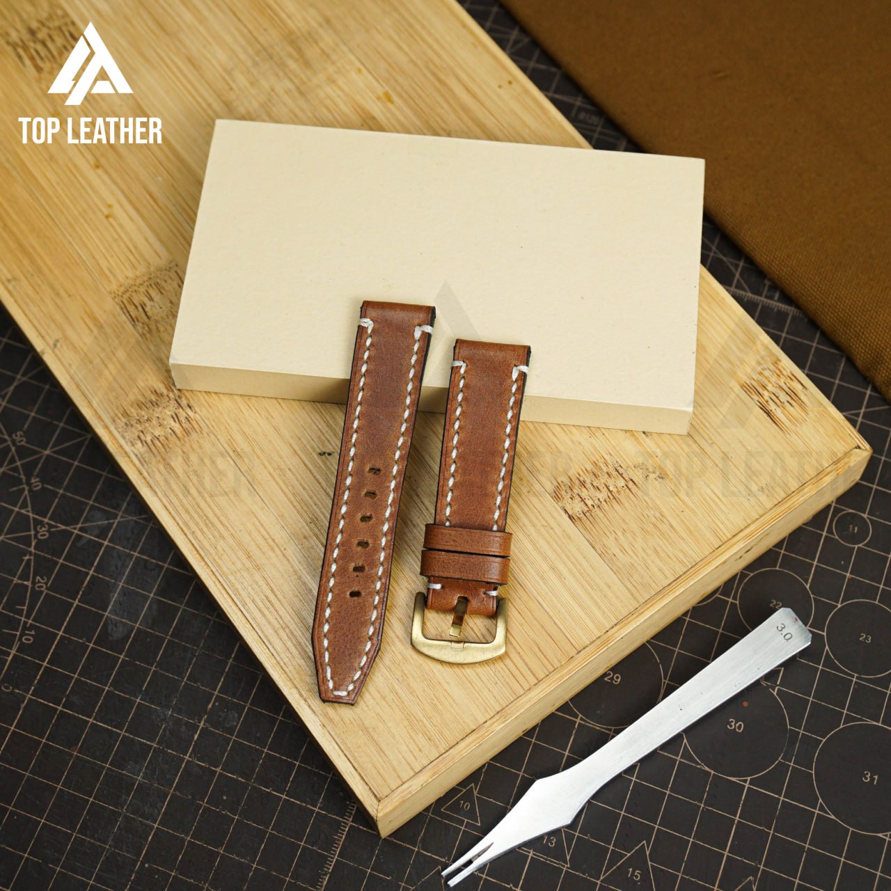 Timeworn Waxed Leather Strap