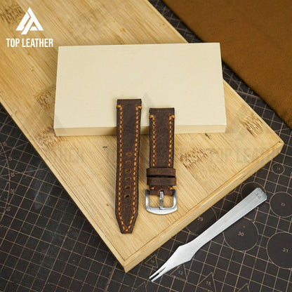 Timeworn Waxed Leather Strap