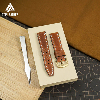 Timeworn Waxed Leather Strap