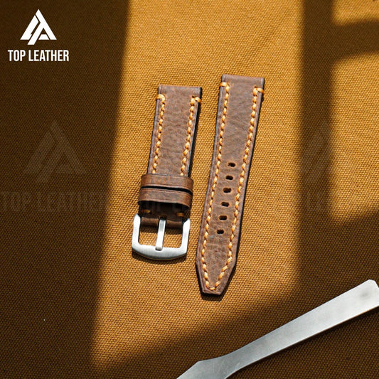 Timeworn Waxed Leather Strap