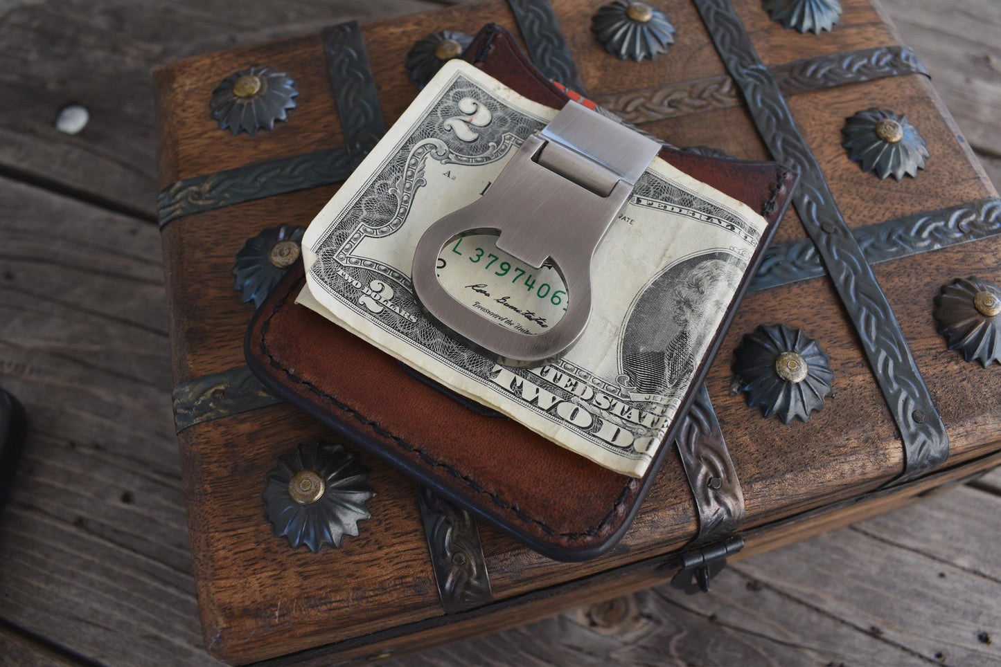 THE ROVER: Minimalist Credit Card Wallet with Money Clip