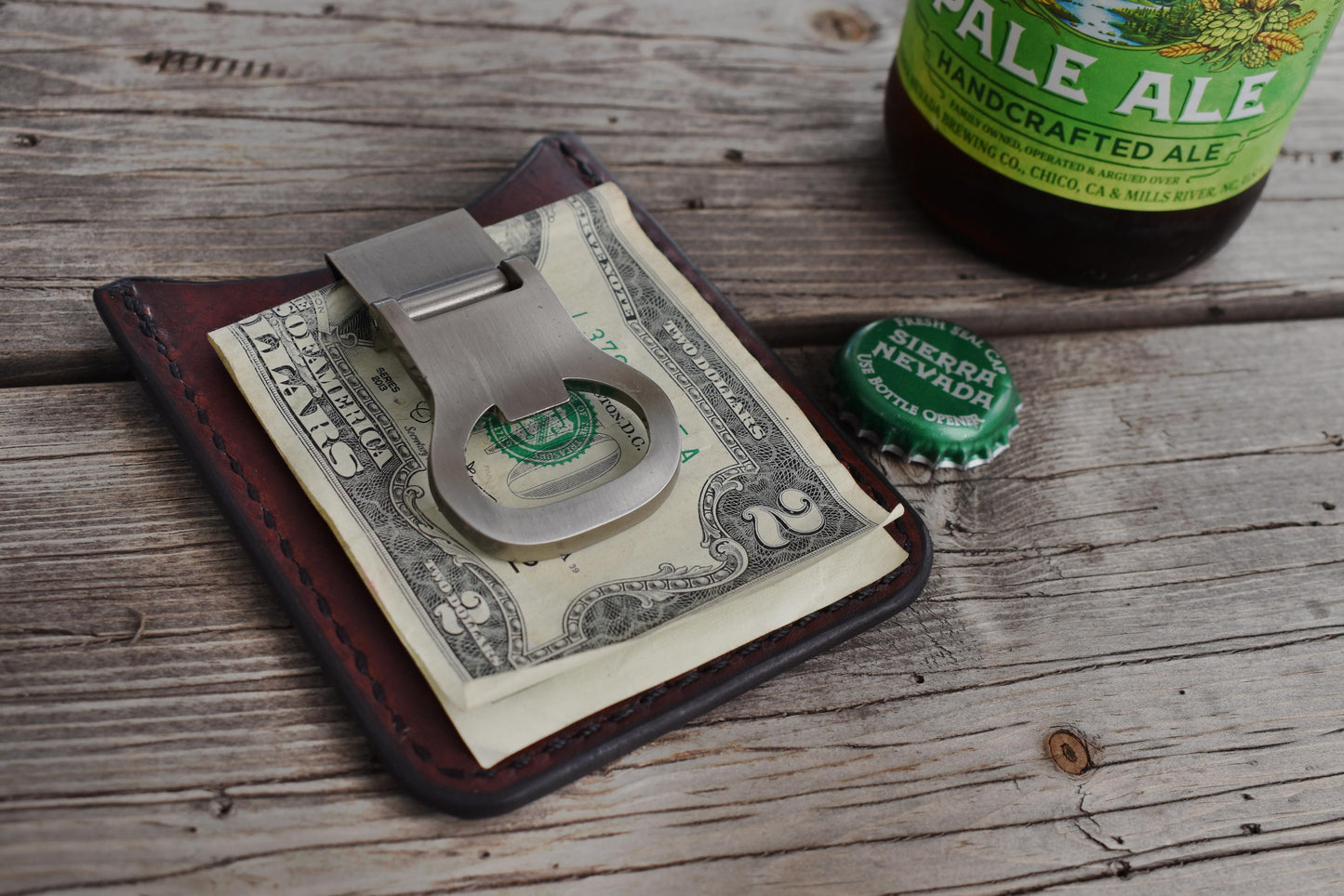 THE ROVER: Minimalist Credit Card Wallet with Money Clip