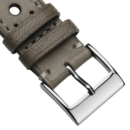 Joli Bracelet de Montre en Cuir Faites à la Main par Boutsen Cavallo Racing - Taupe Élégant