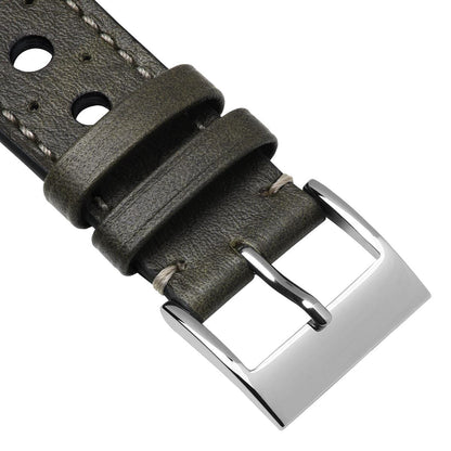 Bracelet de Montre en Cuir Patiné Fait Main par Boutsen Racing - Mocca