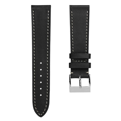 Rochefort Flat Patina Calf Leather Uhrenarmband - Anthrazit