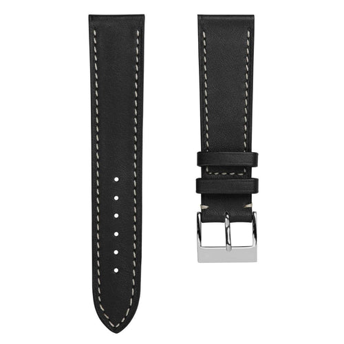 Rochefort Flat Patina Calf Leather Uhrenarmband - Anthrazit