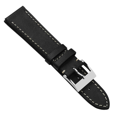 Rochefort Flat Patina Calf Leather Uhrenarmband - Anthrazit
