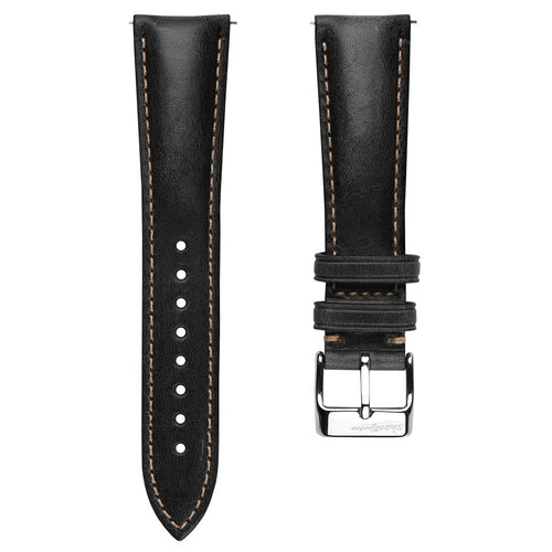 Original Vintage Highley Genuine Leather Watch Strap - Black